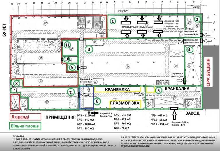 Аренда производственно- складских помещений, г. Ужгород