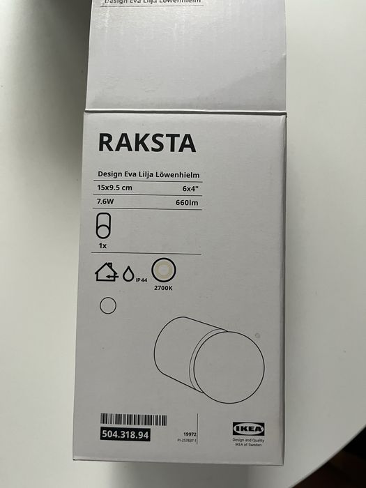 Kinkiety łazienkowe Ikea Raksta