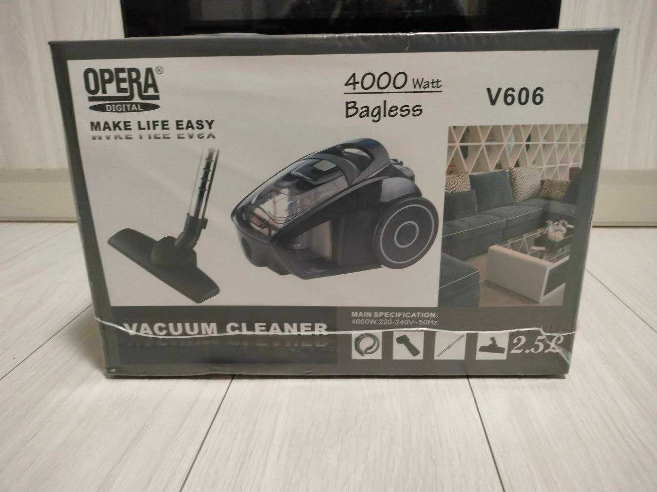 пилосос опера 4000w чорний без мішка