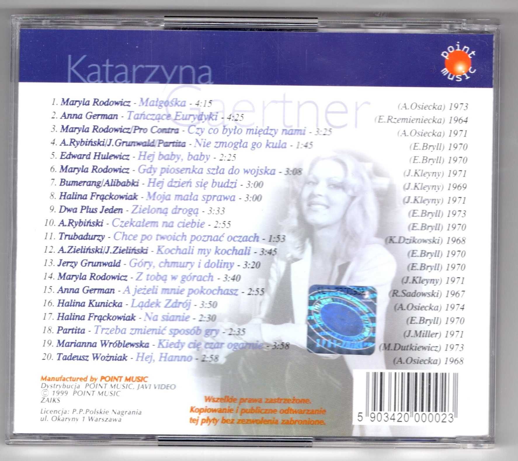 Katarzyna Gaertner - Złote Przeboje (CD)