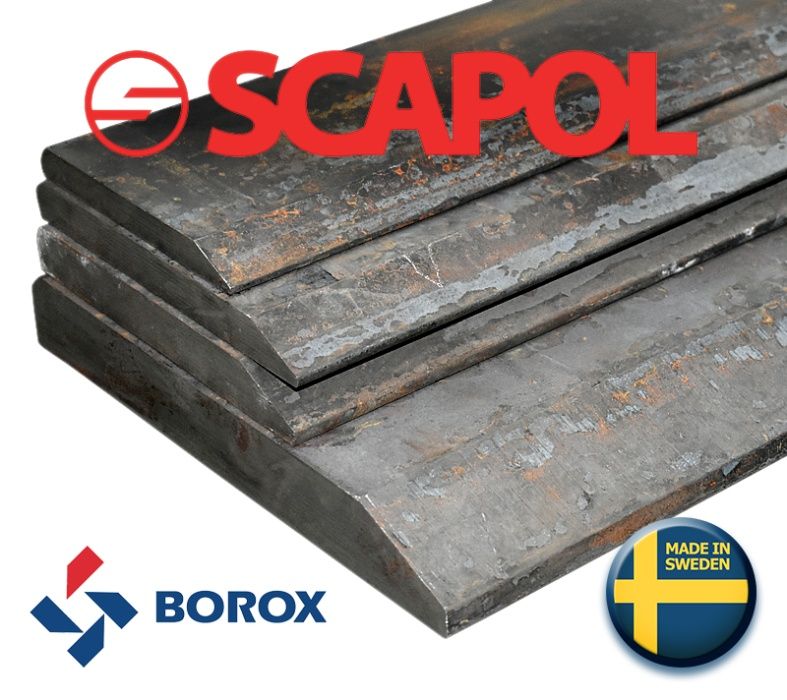 Lemiesz do łyżki 200x25x1000mm jednostronnie fazowany - BOROX 500