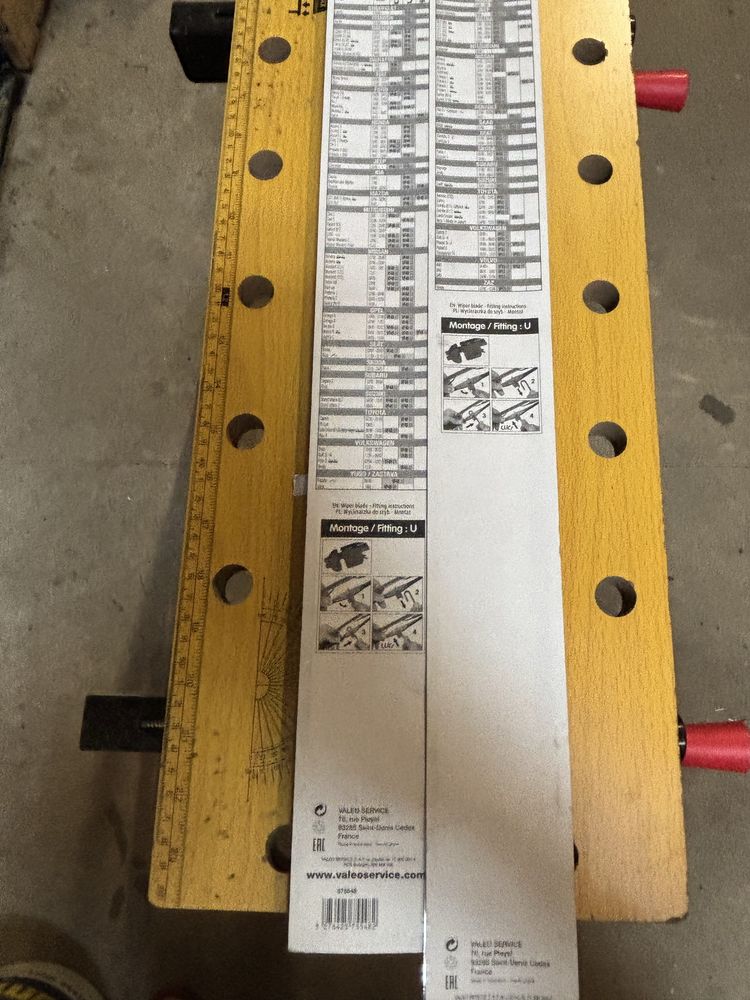 Komplet nowych wycieraczek Valeo VF53 525 mm i VF48 475 mm