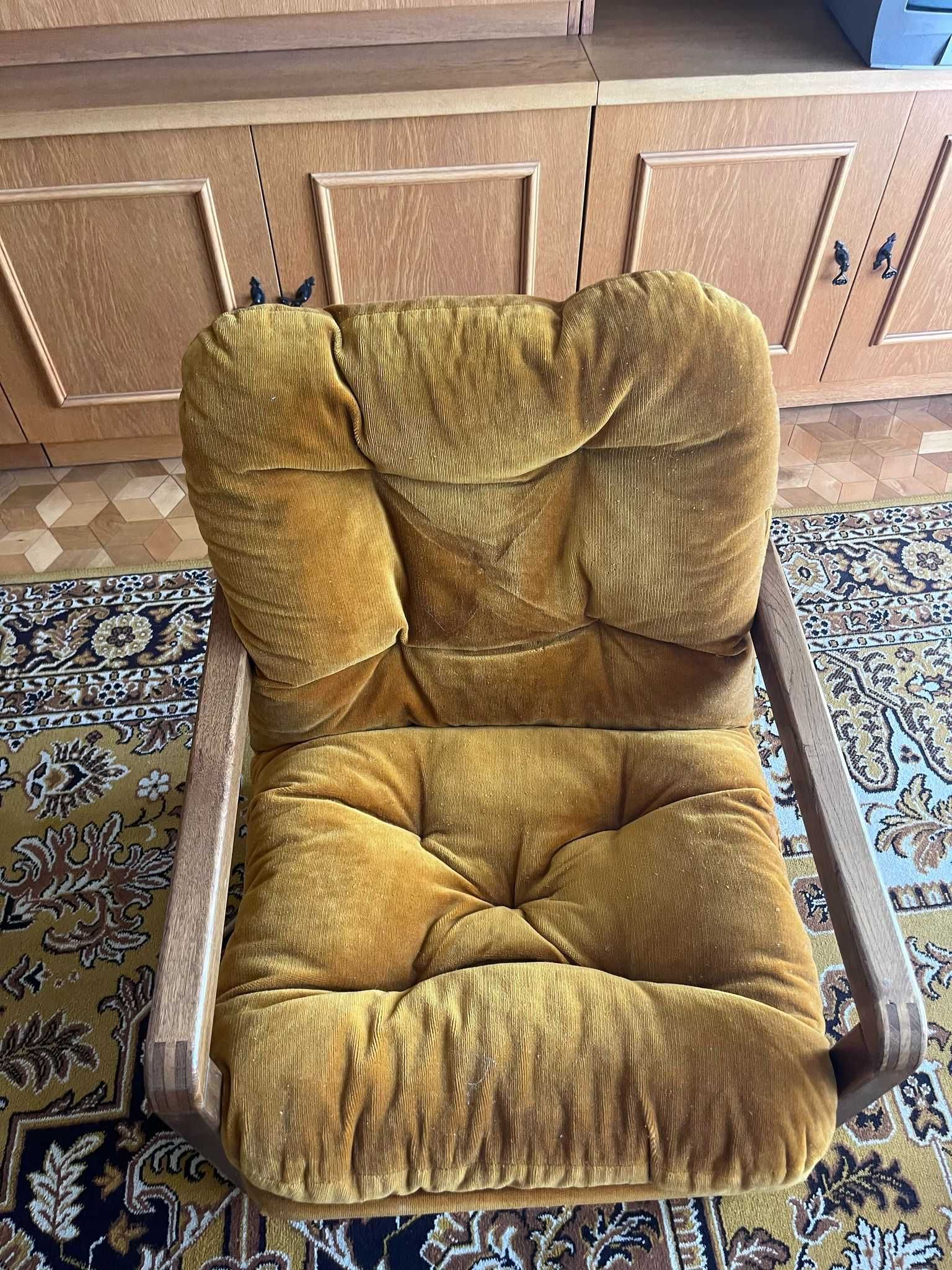 Fotele kawowe, vintage, 2 szt. komplet z poduchami