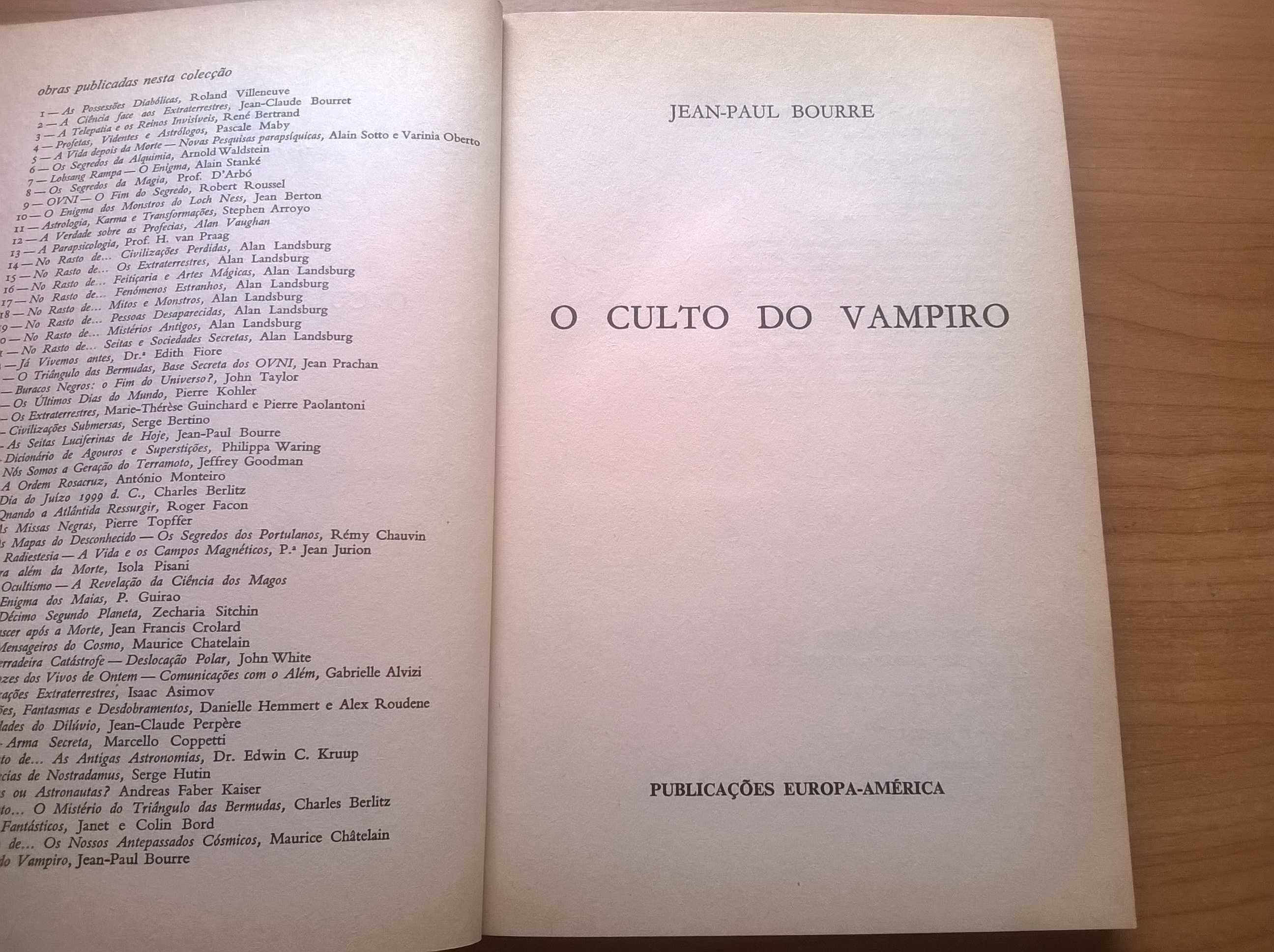 O Culto do Vampiro - Jean-Paul Bourre