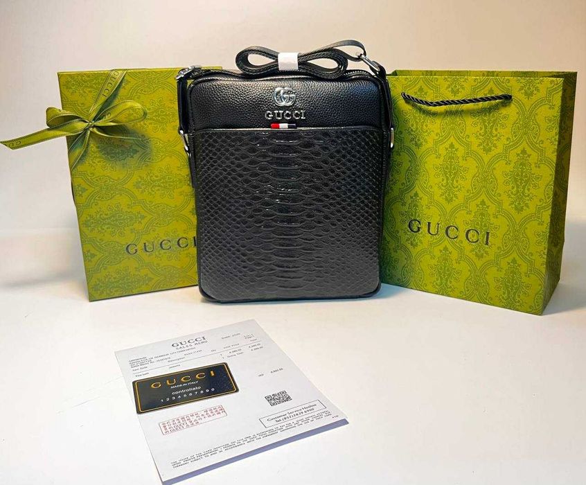 Męska torba torebka Listonoszka, skóra 66262-1