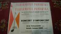 Starocie z PRL Gdańsk Plakat z Filharmonii Pomorskiej w 1980r. x 8szt.