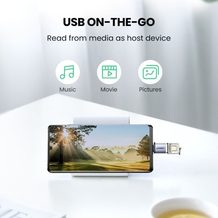 OTG перехідник адаптер Type-C на USB 3.0 ОТГ переходник UGREEN