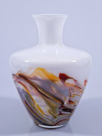 Szklany wazon Rzymianka – finezja kolorów.