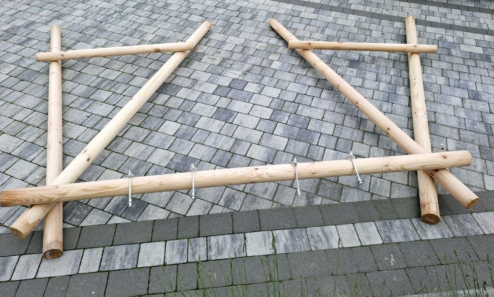 Huśtawka ogrodowa dla dzieci drewniana plac zabaw