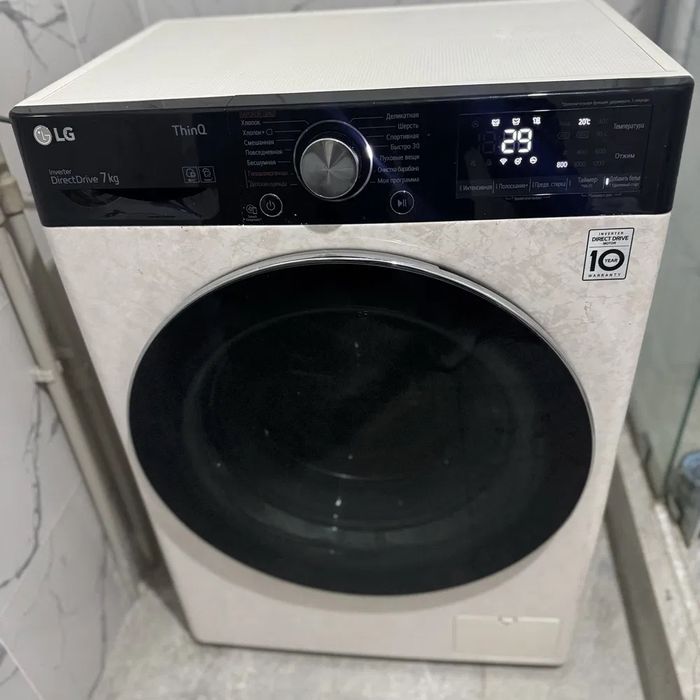 Пральна стиральная машина LG F2V3HS4W Inverter Direct Drive 7 кг ThinQ