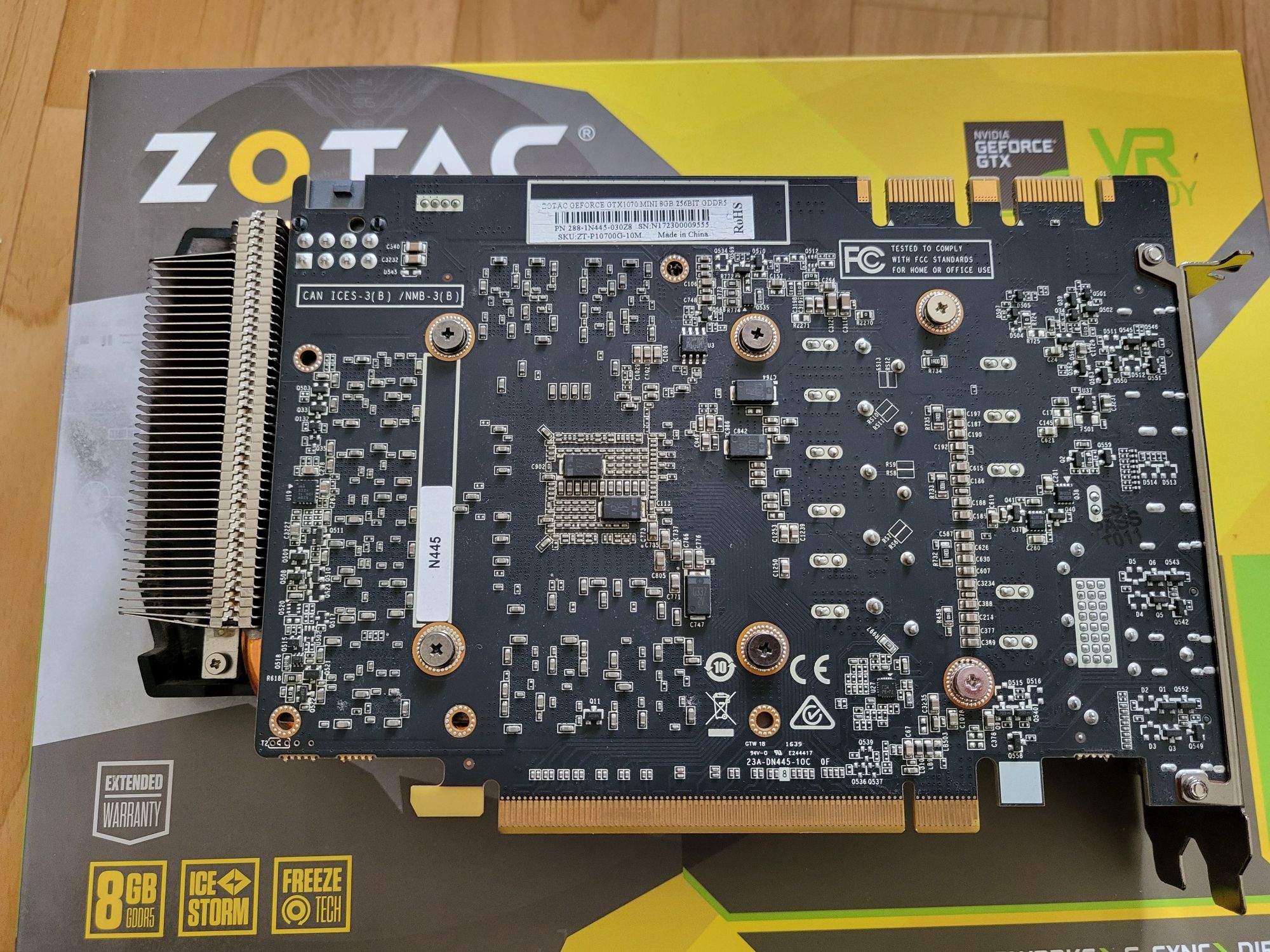Видеокарта Zotac Nvidia GTX 1070 mini 8GB 256bit