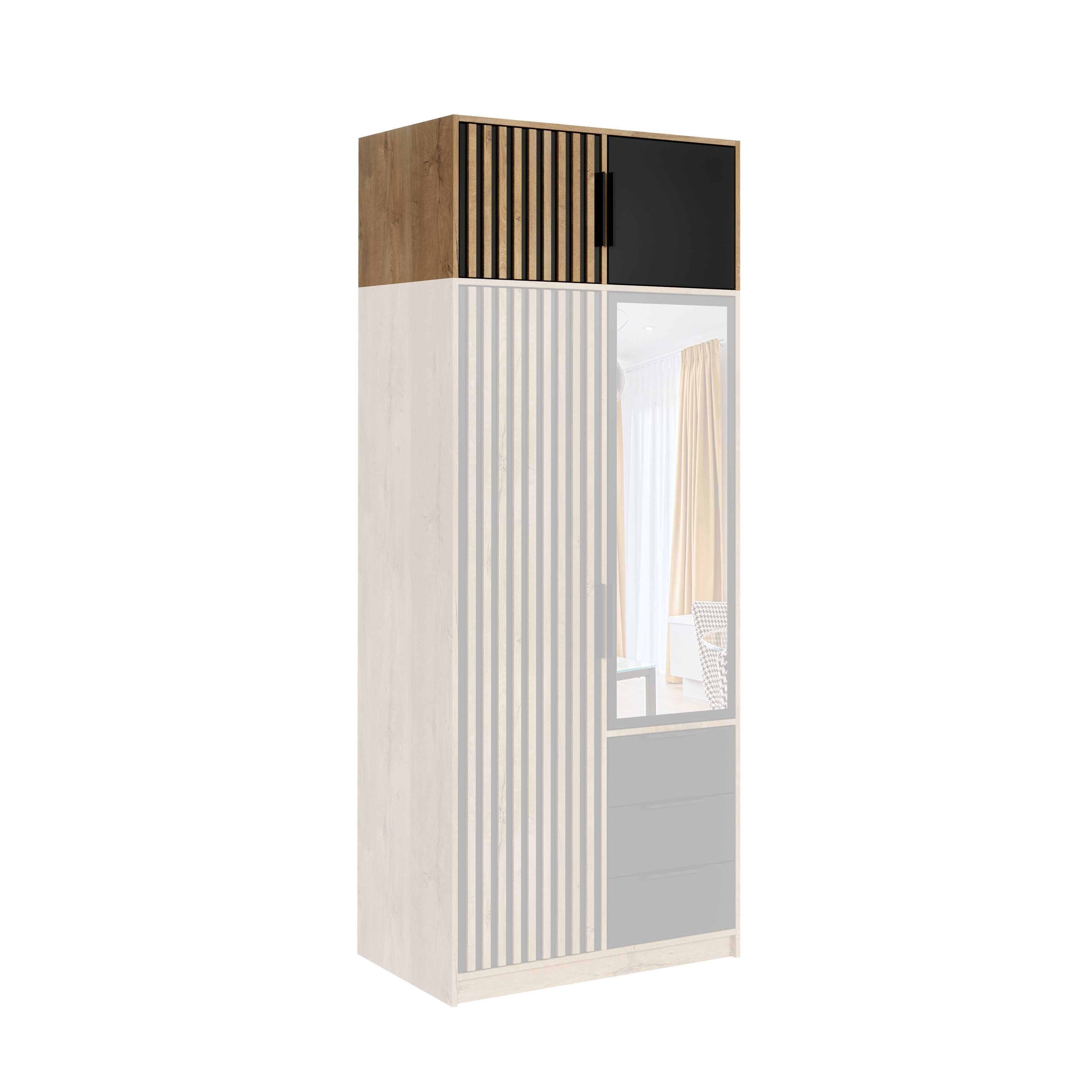 Bali D2 Lux z opcją nadstawki Szafa 100 cm(lustro,lamele,szuflady)