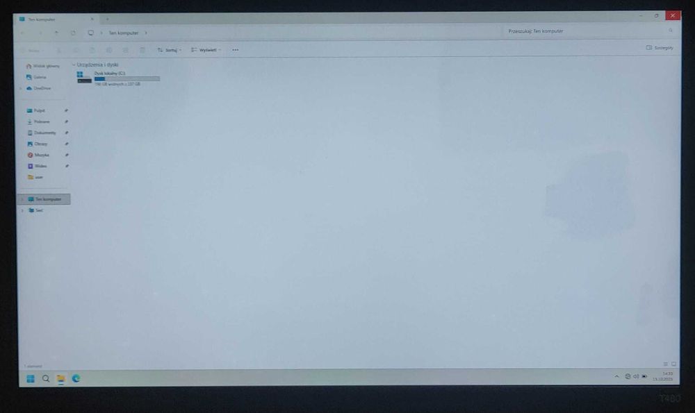 Laptop Lenovo T480 Intel i7-8650u 8GB-D4 SSD-256 14" IPS Win11 Lublin