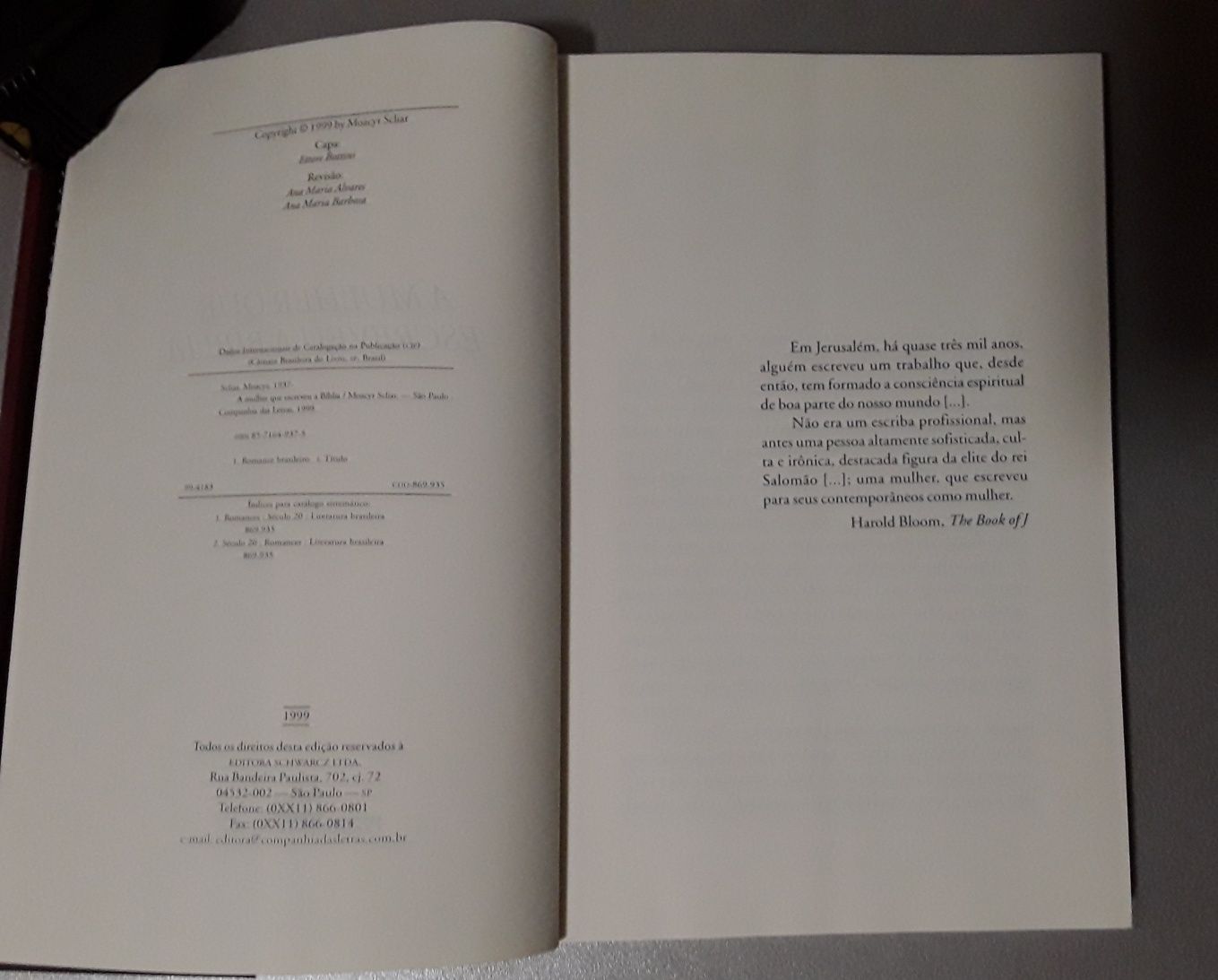 Livro: A mulher que escreveu a Bíblia, de Moacyr Scliar