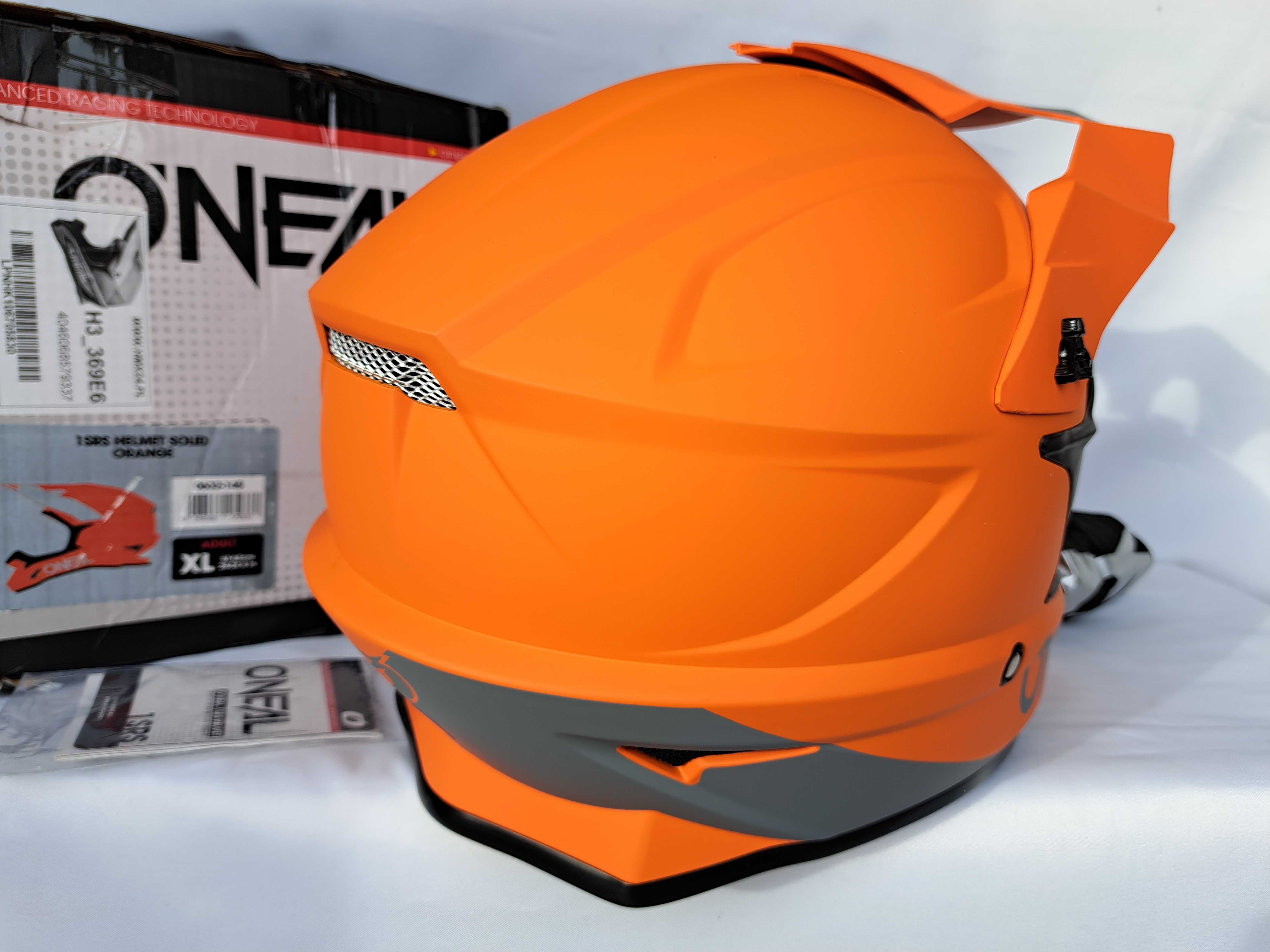 Kask enduro cross O'Neal 1SRS Helmet Solid Orange XL 61-62cm