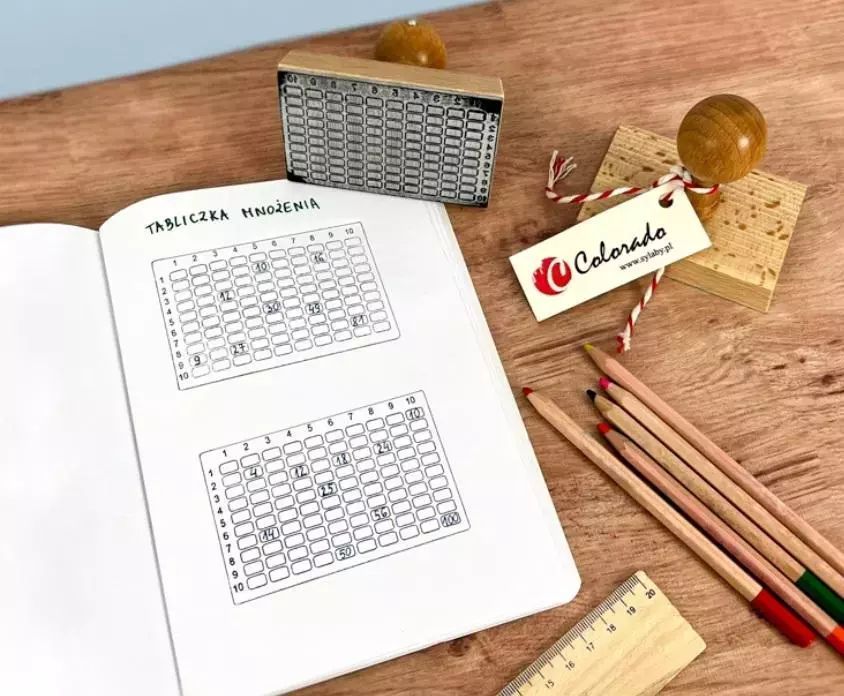 Stempel tabliczka mnożenia do 100. Colorado. Nowy Produkt