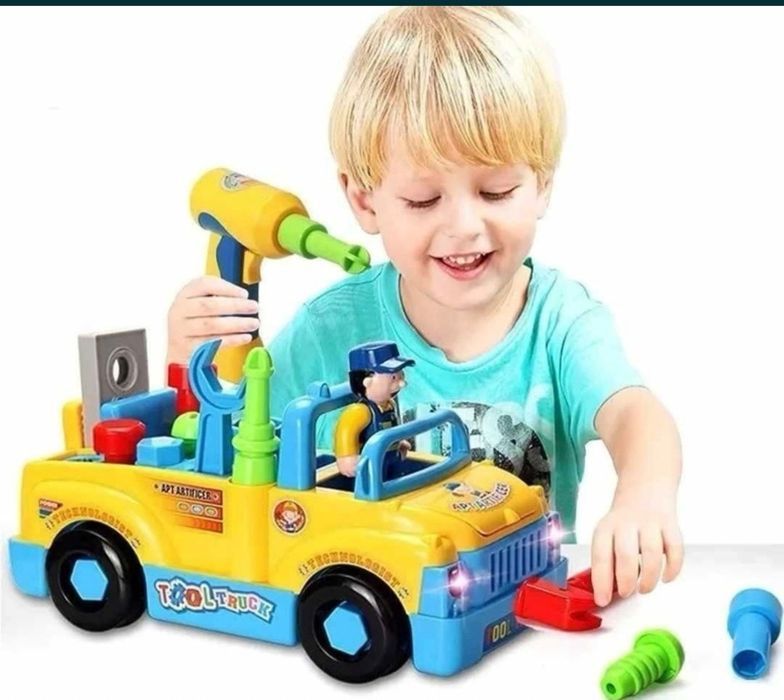 Auto do skręcania rozkręcania mały mechanik jeździ gra interaktywny