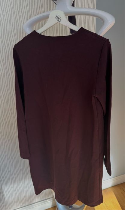 Sukienka damska bordo burgund bawełna Massimo Dutti rozmiar M