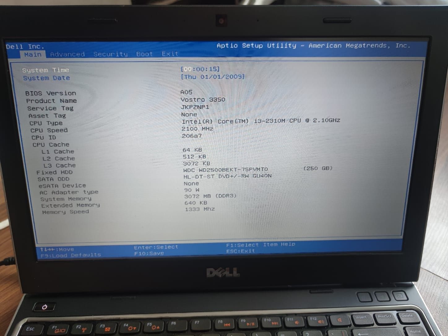 Dell Vostro 3350 без зарядки