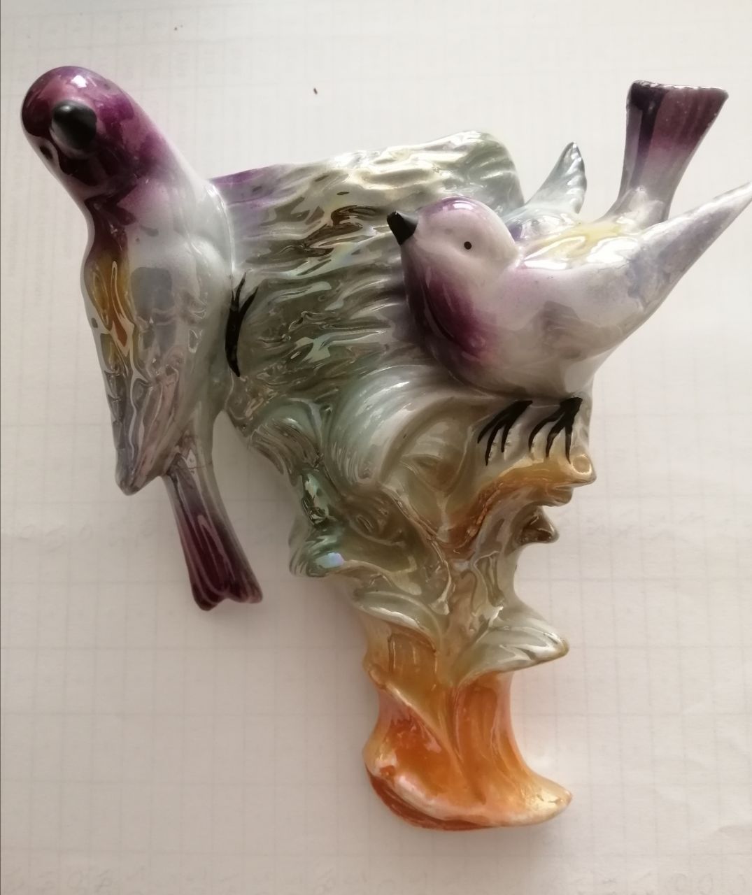 Продам настенную вазу с птицами