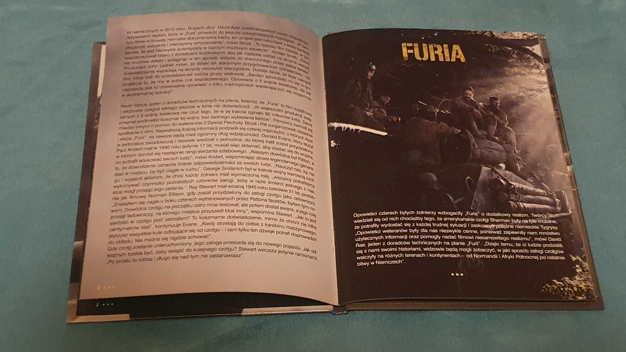 FURIA  DVD + Książka  Brad Pitt