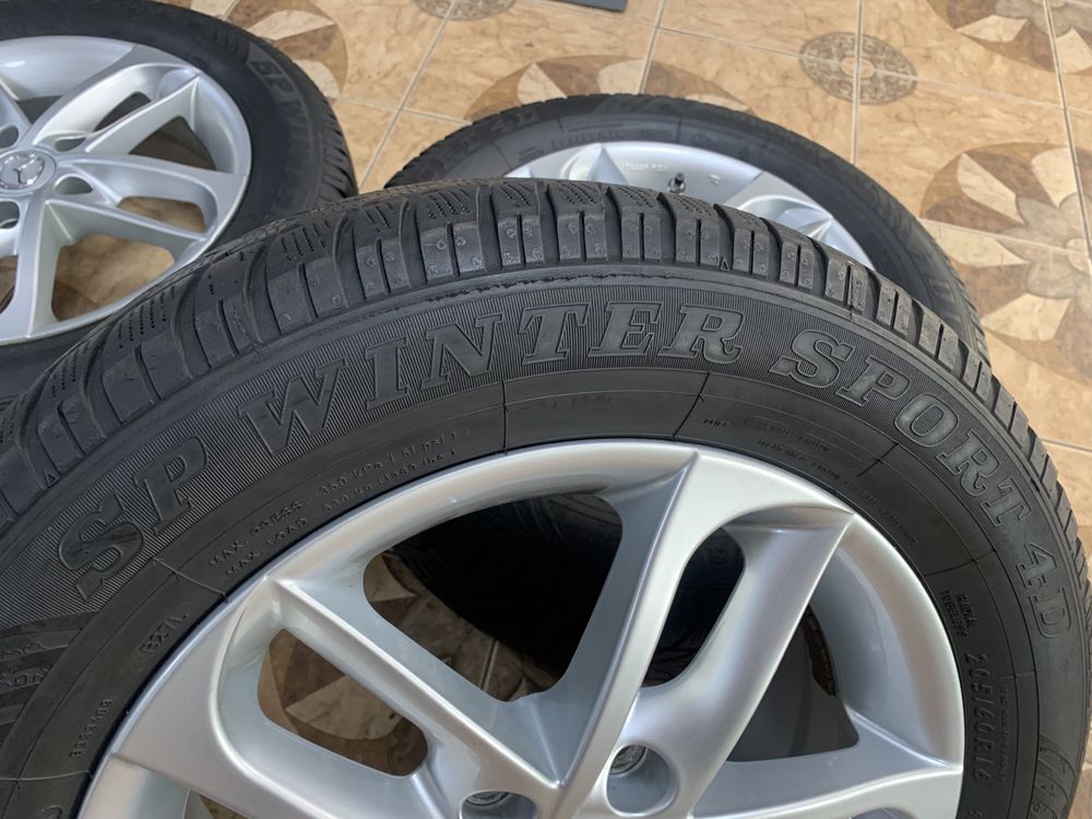 Комплект дисків R16 5/114.3 ET55 6.5JJ*16FH з шинами 205/60/16 DUNLOP