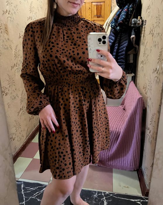 Гарна сукня леопард від SHEIN в розмірі M-L як нова