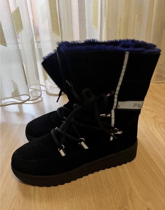 Зимові замшеві ботінки, уги, снігоходи fila