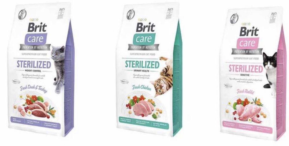 Brit Care (Брит Каре)  Sterilized корм для стерилизованных котов 2 кг