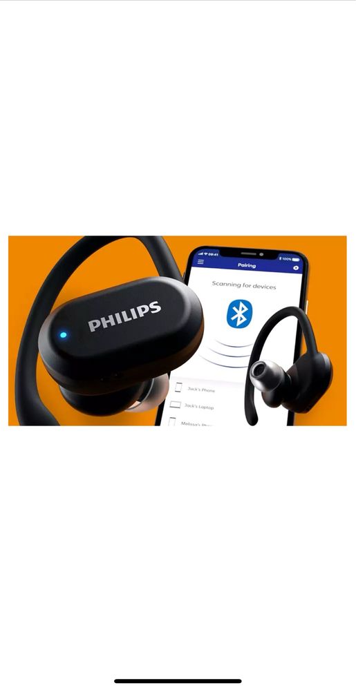 Philips TAA7306 True Wireless IPX57 Touch Black