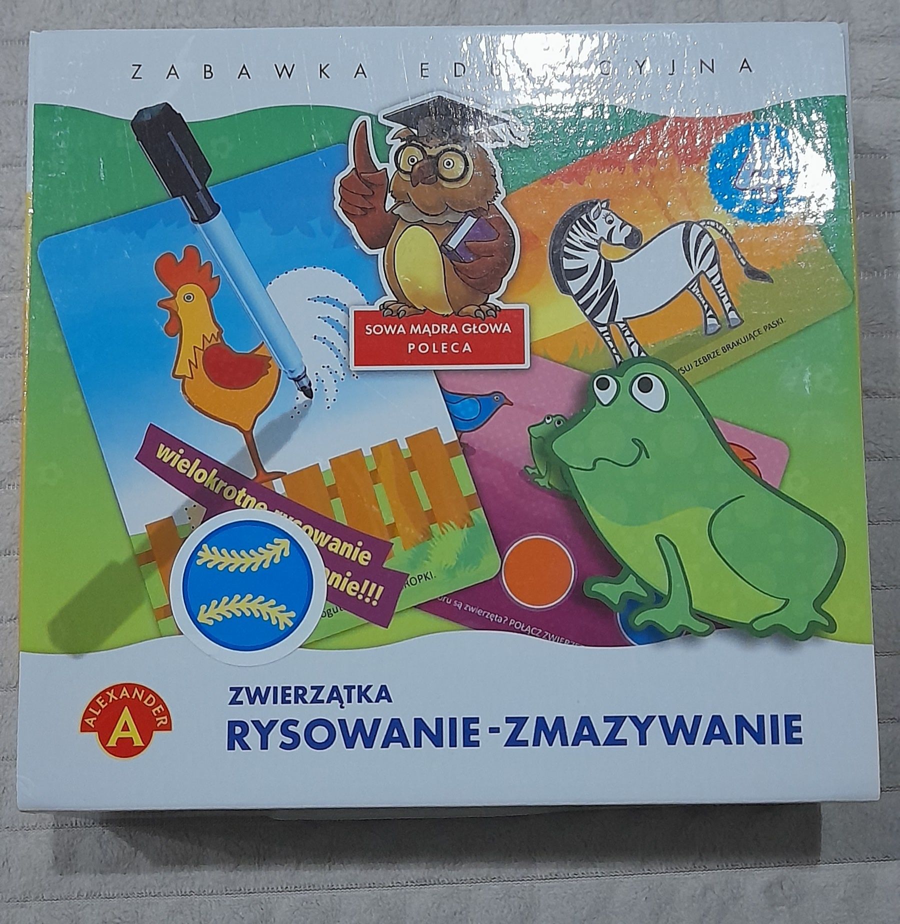 Zwierzątka Rysowanie- Zmazywanie wiek 4+ Alexander