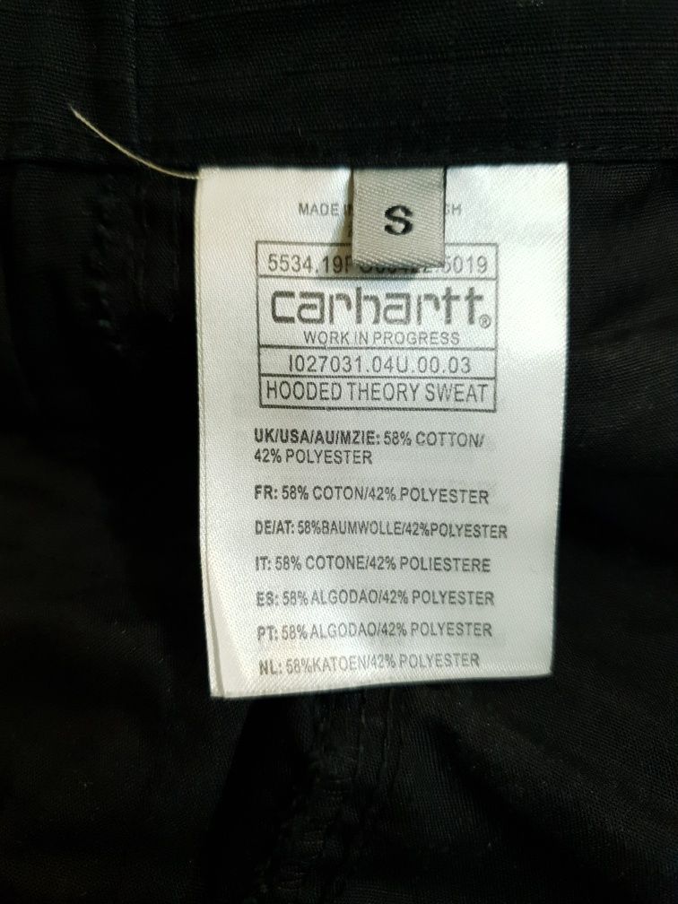 Spodnie cargo bojówki Carhartt Hooded Theory Sweat S
