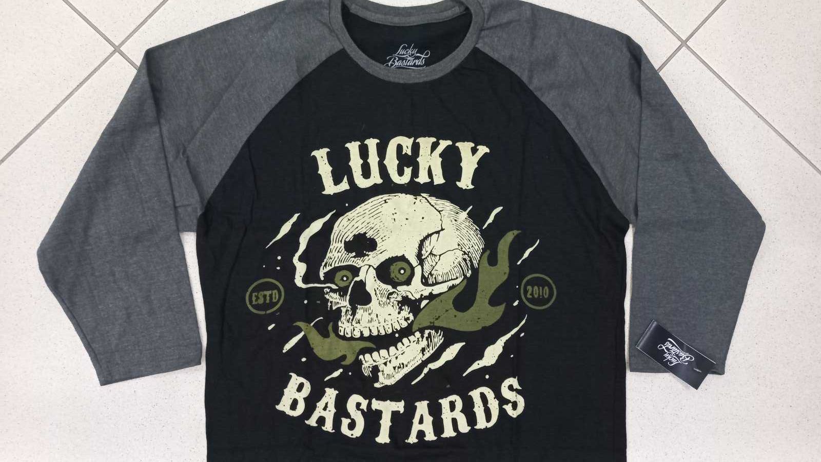 Lucky Bastards, футболки с рукавом 3/4, размер S-XL
