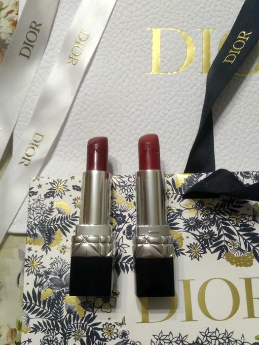 Губная помада Christian Dior Rouge Zinnia тон 743 и 999