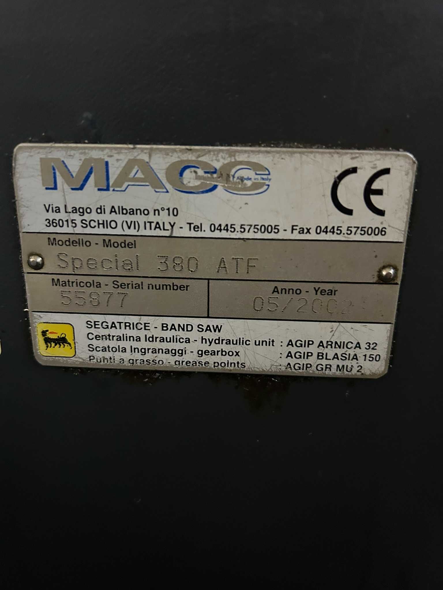 Przecinarka taśmowa MACC 380 ATF