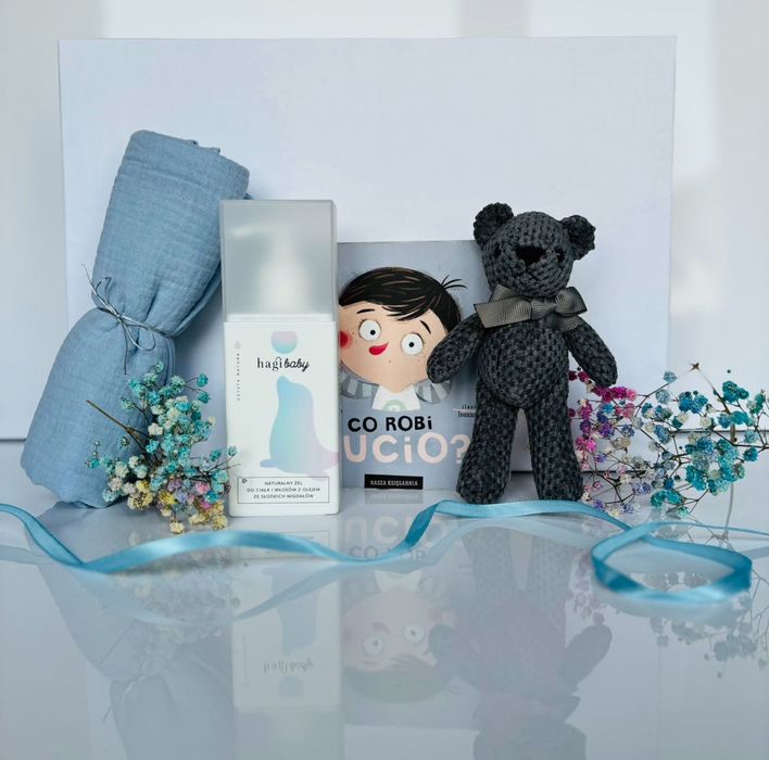 Box prezentowy dla noworodka, baby shower, roczek, chrzest