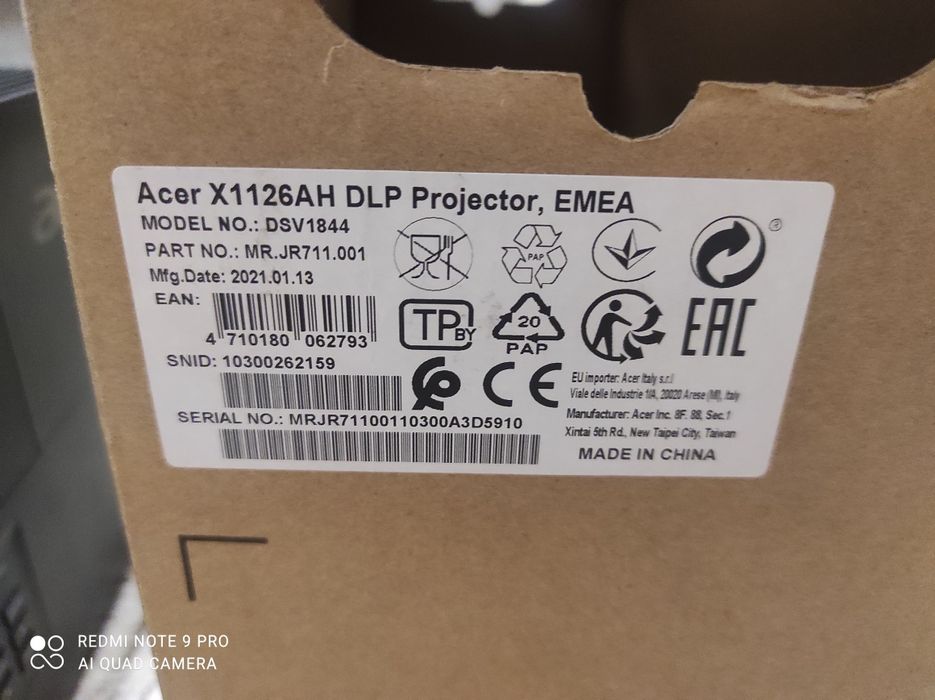 Продам проектор Acer X1126AH DLP