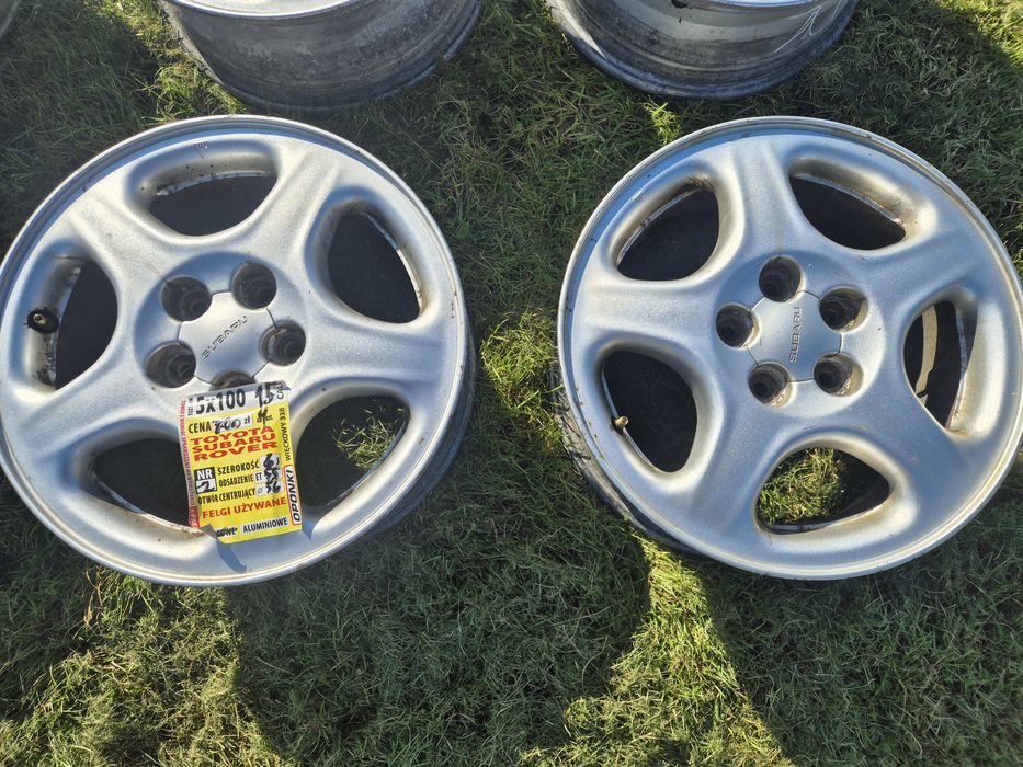 Alufelgi 5x100 15Cali Toyota Subaru Rover VW Audi Seat Skoda