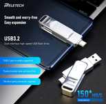 128 гб Reletech usb 3.2 + Type c Флешка