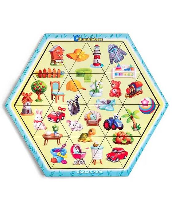 Дерев'яний пазл-головоломка Асорті деревянный треугольный Ассорти