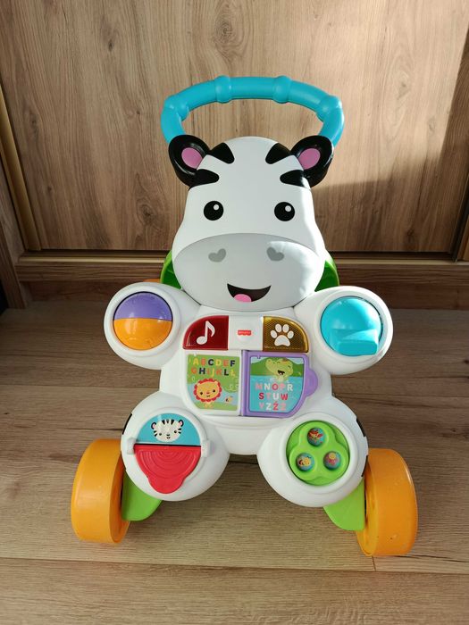 Fisher-Price, Zebra, interaktywny chodzik grający.