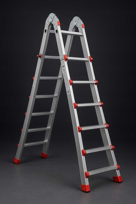 DRABINA WIELOFUNKCYJNA Przegubowa Składana Mocna 150KG 4x6 VERKE