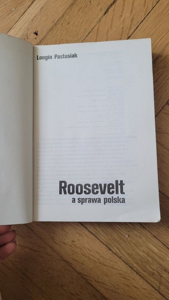 Książka "Roosevelt a sprawa polska" Longin Patusiak