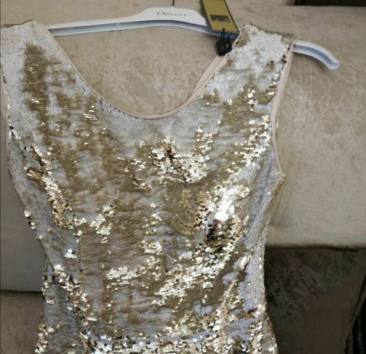 Шикарное платье рыбка в пайетки выпускное випуск нарядное сукня вечірн