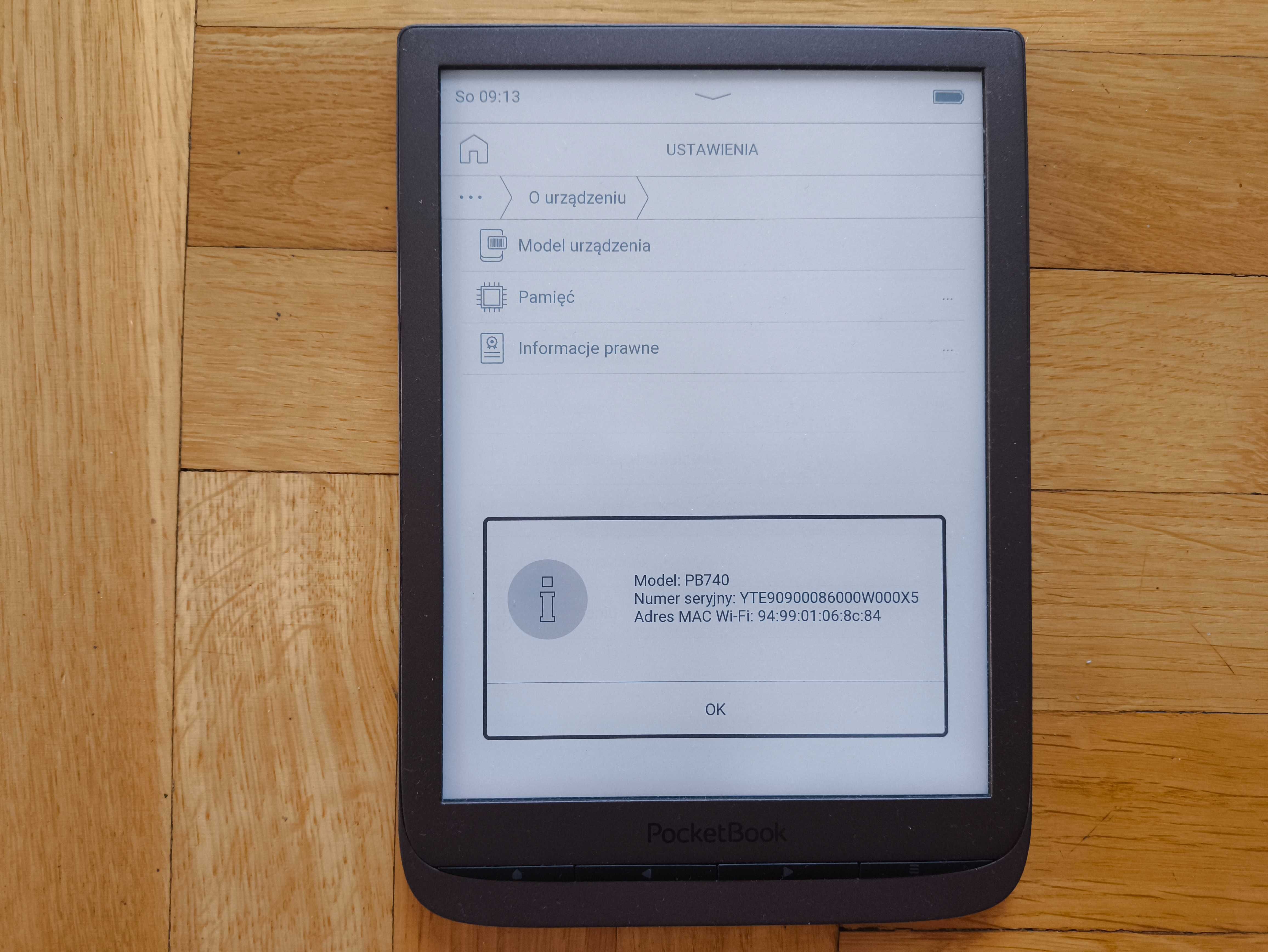 Czytnik książek e-book reader PocketBook PB740 InkPad 3 8 GB 7,8 cali