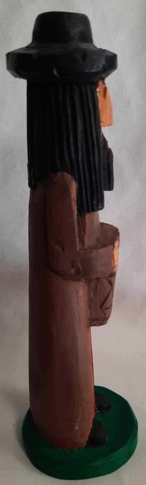 Żyd Judaika Rzeźba Ludowa Drewno Cepelia Sygnatura