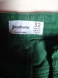 Spodnie sztruksowe zielone