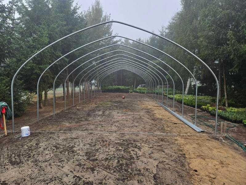 Konstrukcja tunelu foliowego 7-7,5m x 30m gotyk