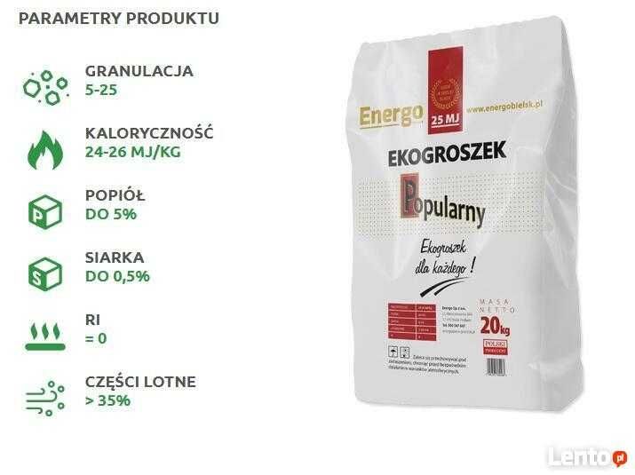 Ekogroszek Ext Premium+28Mj,Eko Skarbek BOBREK ,Pellet,Transport winda