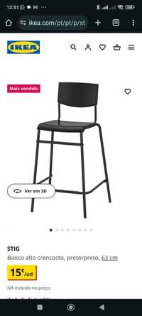 Cadeiras altas ikea Stig